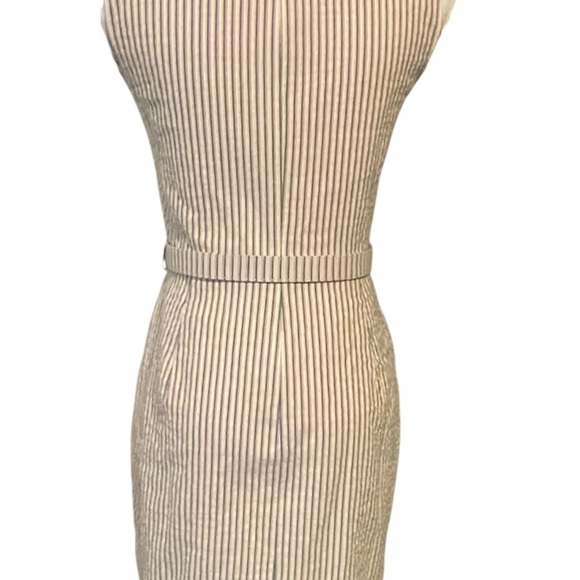 J. Crew Multicolor Striped Belted Dress Sz 0P - Picture 5 of 11